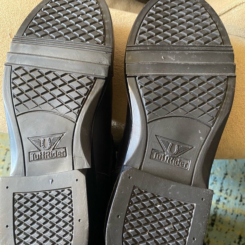 Women's Black Riding Boots - Picture 7 of 7